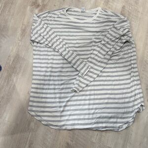Striped Long Sleeve Shirt Maternity